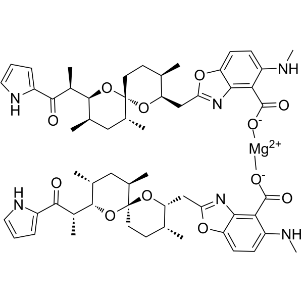 Calcimycin hemimagnesium (A-23187 hemimagnesium; Antibiotic A-23187 hemimagnesium) 72124-77-7